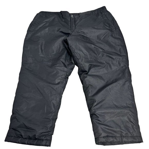 Athletech Womens 3x Black Snow Pants w/ Pockets & Zipper - Picture 1 of 8